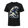shopfsclothing Men's Ocean Bear Print T-Shirt - Ukiyo-E Streetwear Art