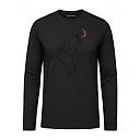shopfsclothing Men's Crimson Wolf Print Long Sleeve - Nature Graphic
