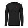 shopfsclothing Men's Crimson Wolf Print Long Sleeve - Nature Graphic