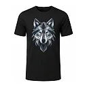 shopfsclothing Men's Facet Wolf Graphic T-Shirt - Modern Outdoor Style