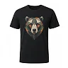 shopfsclothing Men's Polygon Bear Graphic T-Shirt - Outdoor Nature Style