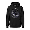 shopfsclothing Men's Lunar Raven Graphic Hoodie - Gothic Celestial Art