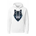 shopfsclothing Men's Arctic Wolf Graphic Hoodie - Wilderness Art Gift