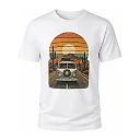 shopfsclothing Men's Desert Drive Graphic T-Shirt - Retro Road Trip Style
