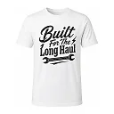 shopfsclothing Men's Long Haul Graphic T-Shirt - Workwear Quote Art