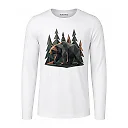 shopfsclothing Men's Faceted Bear Graphic Long Sleeve - Wilderness Art Gift