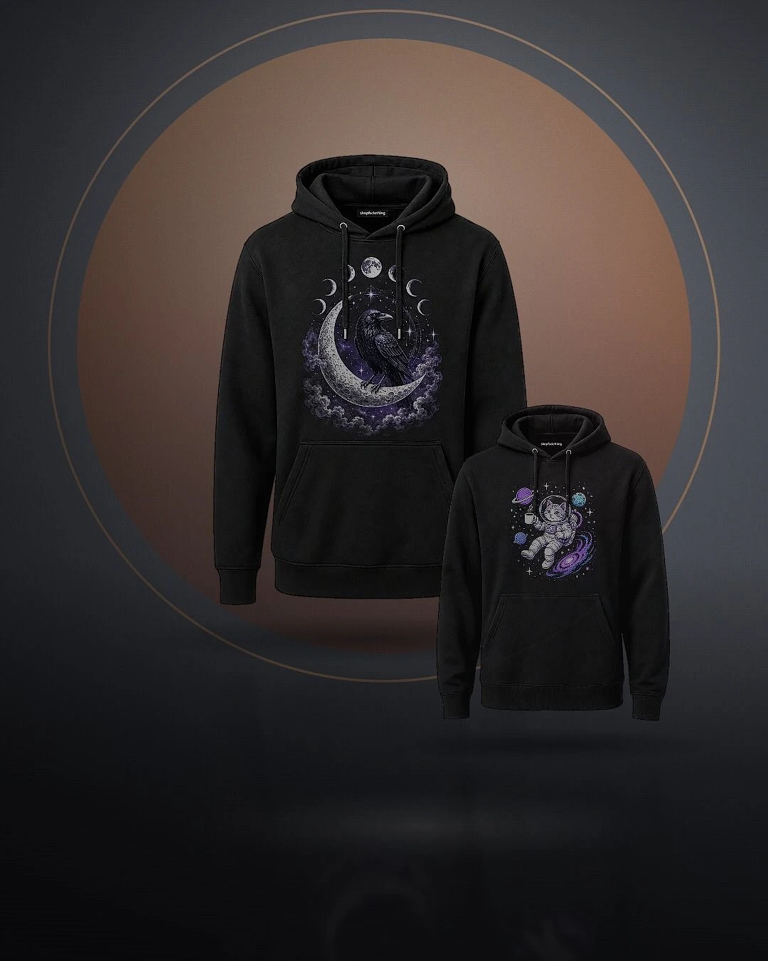 The hoodie, printed properly